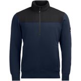 FHB Rob Zip-Sweatshirt Marine-Zwart