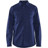 Blåkläder 3226-1504 Vlamvertragend overhemd Marineblauw maat 4XL
