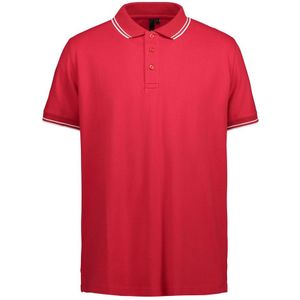 Pro Wear ID 0522 Stretch Contrast Polo Shirt Red Size 4XL