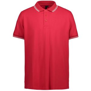 Pro Wear ID 0522 Stretch Contrast Polo Shirt Red