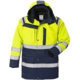 Fristads High vis winterparka klasse 3 4042 PP Hi-Vis geel/marineblauw