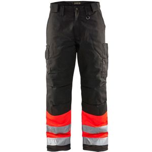 Blåkläder 1862-1811 Winterwerkbroek High Vis Rood/Zwart