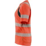 Blåkläder - 3503-2537 - Dames T-shirt - High Vis Rood/Zwart