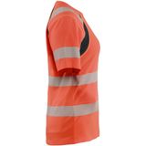 Blåkläder - 3503-2537 - Dames T-shirt - High Vis Rood/Zwart