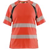 Blåkläder - 3503-2537 - Dames T-shirt - High Vis Rood/Zwart