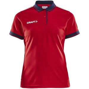 Craft Pro Control Poloshirt Dames Bright Red/Navy maat XL