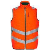 F. Engel 5159 Safety Quilted Inner Vest Orange/Green