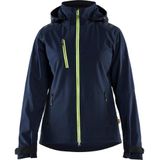 Blåkläder - 4719-2513 - Softshell Jack - Donker Marineblauw/High Vis Geel