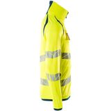 Mascot - 19103-315 - Fleecetrui met Rits - Hi-Vis Geel/Donkerpetrol