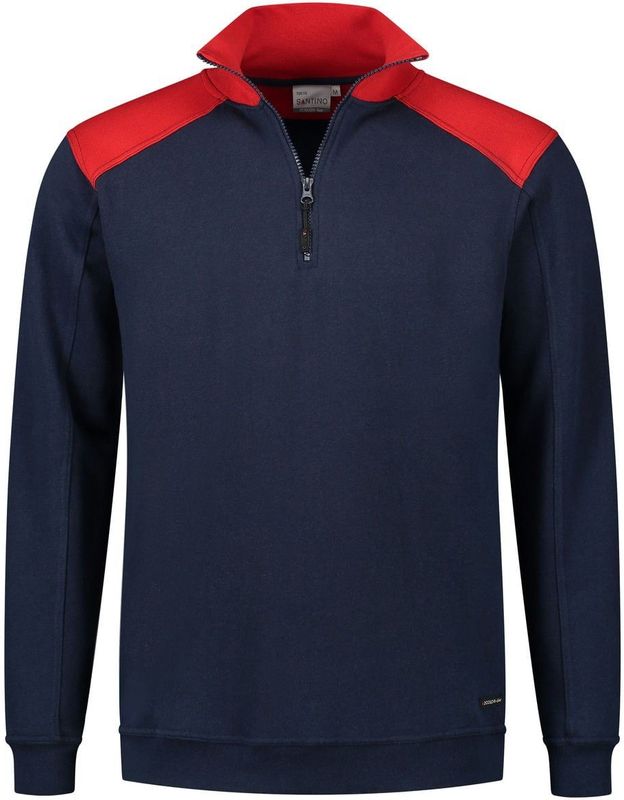Santino Tokyo Zipsweater Real Navy / Red maat S