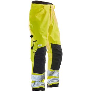 Jobman 2263 Hi-Vis Shell Trousers Geel/Zwart