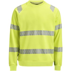 Jobman 5324 Sweatshirt Hi-Vis Heren Geel maat L