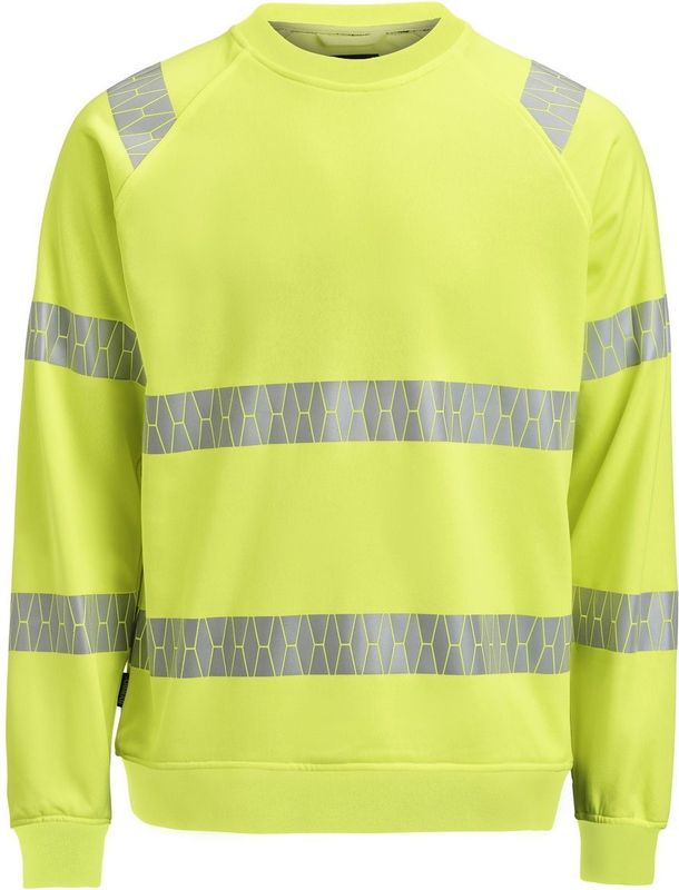 Jobman 5324 Sweatshirt Hi-Vis Heren Geel maat L