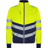 Engel - Safety Softshell Jack - Hi-vis Yellow / Blue Ink