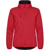 Clique Classic Softshell Jacket Dames Rood