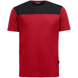 FHB Knut T-Shirt Rood-Zwart