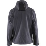 Blåkläder 4753-2516 Softshell jack met capuchon Medium Grijs/Zwart maat XXXL