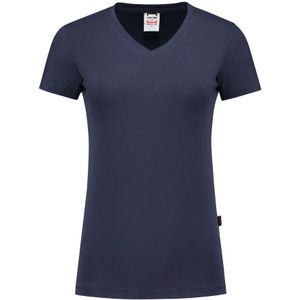 Tricorp 101008 T-Shirt V Hals Slim Fit Dames Blauw