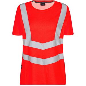 F. Engel 9542 Safety Ladies T-Shirt SS Red maat 3XL