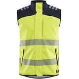 Blåkläder 3849-1560 APC 2 Multinorm softshell bodywarmer High Vis Geel/Marineblauw maat 4XL