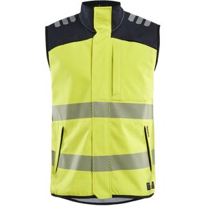 Blåkläder 3849-1560 APC 2 Multinorm softshell bodywarmer High Vis Geel/Marineblauw maat 4XL