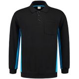 Tricorp 302001 Polosweater Zwart Turquoise