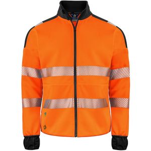 Projob 6109 Signalisatiesweater Met Lange Ritssluiting En Iso 20471 Klasse 3 Heren Oranje/Zwart