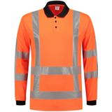 Tricorp 203005 Poloshirt RWS Birdseye Lange Mouw Fluor Oranje