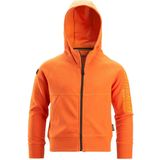 Snickers 7512 Junior Logo Full-Zip Hoodie Warm Oranje maat 104