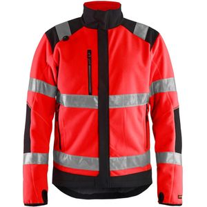 Blåkläder 4888-2524 Winddicht Fleecejack High Vis High Vis Rood/Zwart