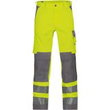 Dassy - Buffalo - Hogezichtbaarheidsbroek - Fluogeel/Cementgrijs - 245gr