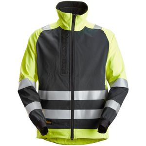 Snickers 1539 AllroundWork High-Vis Ongevoerd Jack met rits KL 2 High-Vis Geel/Zwart