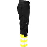 ProJob 6537 SIGNALISATIE STRETCHBROEK MET KNIEZAKKEN EN ISO 20471 KLASSE 1 646537 - Geel/Zwart - C44