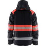 Blaklader 4480-1977 Winterjas High Vis - Zwart/High Vis Rood