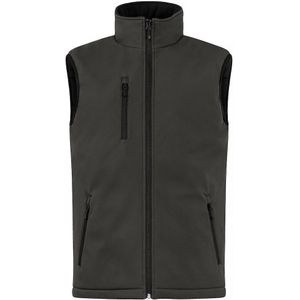 Clique - Padded Softshell Vest - Donkergrijs - Gewatteerde Bodywarmer