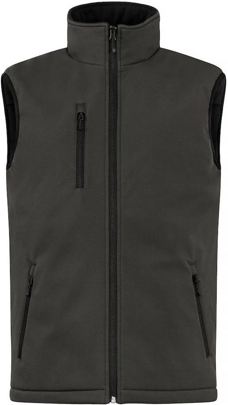 Clique - Padded Softshell Vest - Donkergrijs - Gewatteerde Bodywarmer