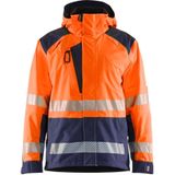 Blåkläder 4435-1987 Shelljack High Vis High Vis Oranje/Marineblauw maat 4XL