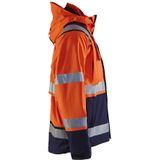 Blåkläder 4987-1987 Shell jack High Vis ongevoerd Oranje/Marineblauw