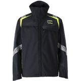 Mascot 21202-335 Softshell jas Donkermarine/Hi-Vis Geel maat L