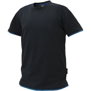 Dassy Kinetic T-shirt Zwart/Azuurblauw