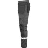 Projob 7509 Stretchbroek Met Kniezakken En Spijkerzakken Heren Grijs/Zwart maat C44