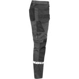 Projob 7509 Stretchbroek Met Kniezakken En Spijkerzakken Heren Grijs/Zwart maat C44