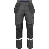 Projob 7509 Stretchbroek Met Kniezakken En Spijkerzakken Heren Grijs/Zwart maat C44