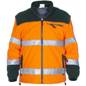 Hydrowear Fulham Fleecejack Oranje/Groen maat S