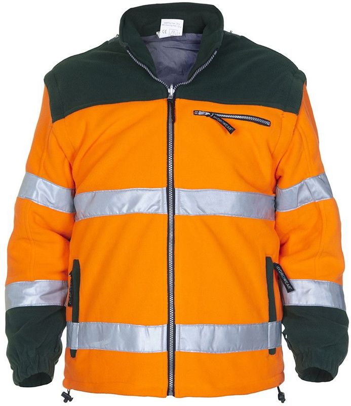Hydrowear Fulham Fleecejack Oranje/Groen maat S
