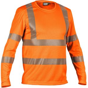 Dassy Carterville Hogezichtbaarheids-uv-T-shirt met lange mouwen Fluo-Oranje
