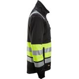 Snickers 8034 High-Vis Klasse 1 Jack met Rits Zwart/High-Vis Geel maat XXL