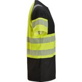 Snickers 2538 High-Vis Klasse 1 T-Shirt Zwart/High-Vis Geel maat M