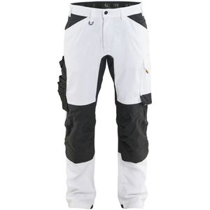 Blåkläder 1771-1832 Schildersbroek met stretch Wit/zwart maat C144