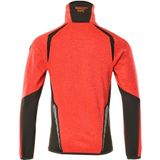 Mascot 19403-316 Fleecetrui met rits Hi-Vis Rood/Donkerantraciet maat XL